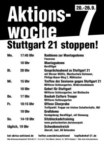 Stuttgart 21 Aktionswoche 7