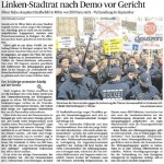Linken-Stadrat nach Demo vor Gericht