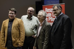 von links nach rechts: Sebastian Lucke, Peter Schimke, Wolfgang Kessler und Walter Kubach