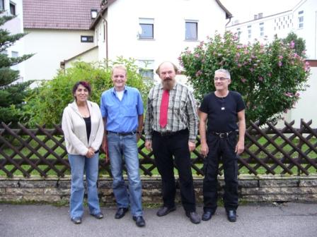 von links: Bingül Savas - Thomas Mitsch - Jochen Findeisen u. Michael Mazurek